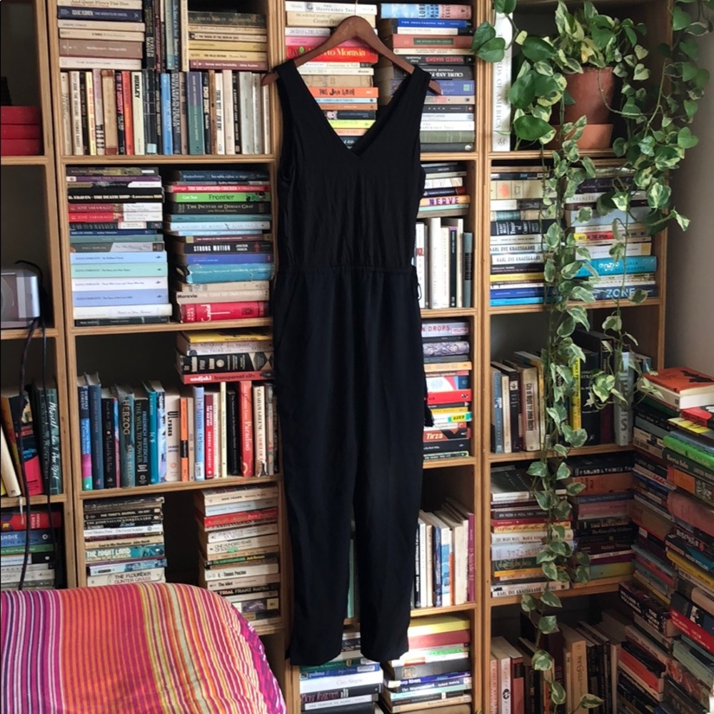 Loft black jumpsuit